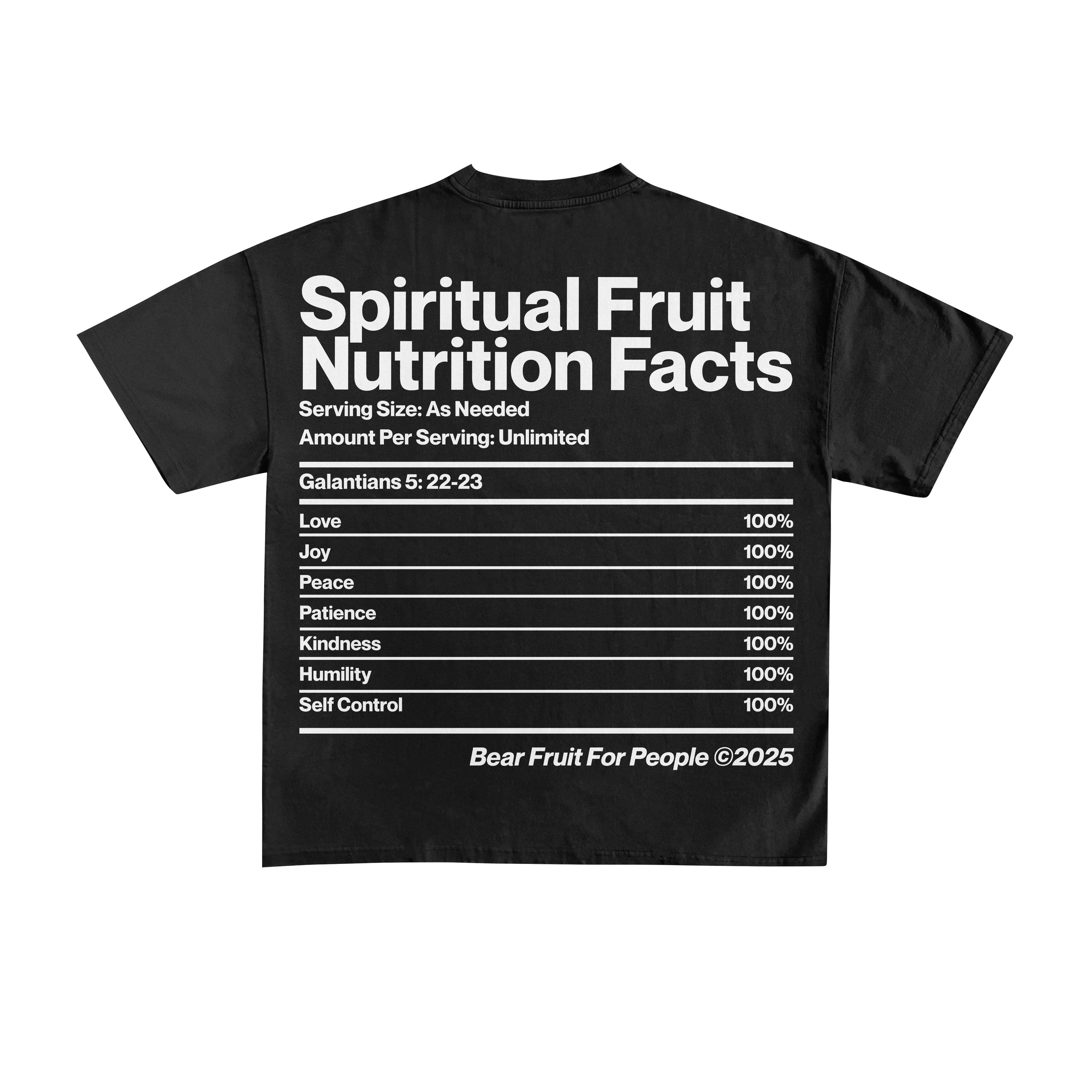 "Bear Fruit For People" Tee (Black)