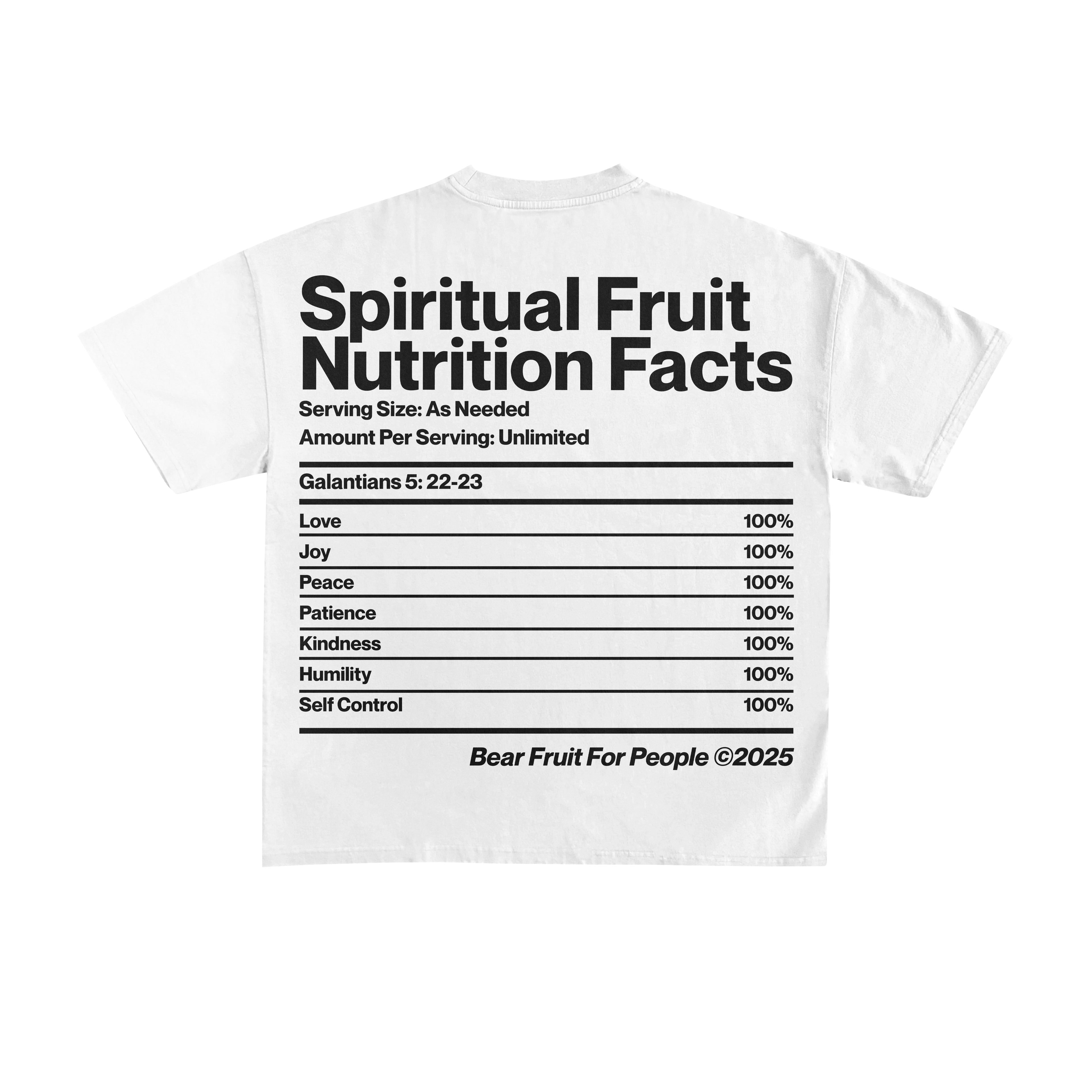 "Bear Fruit For People" Tee (White)