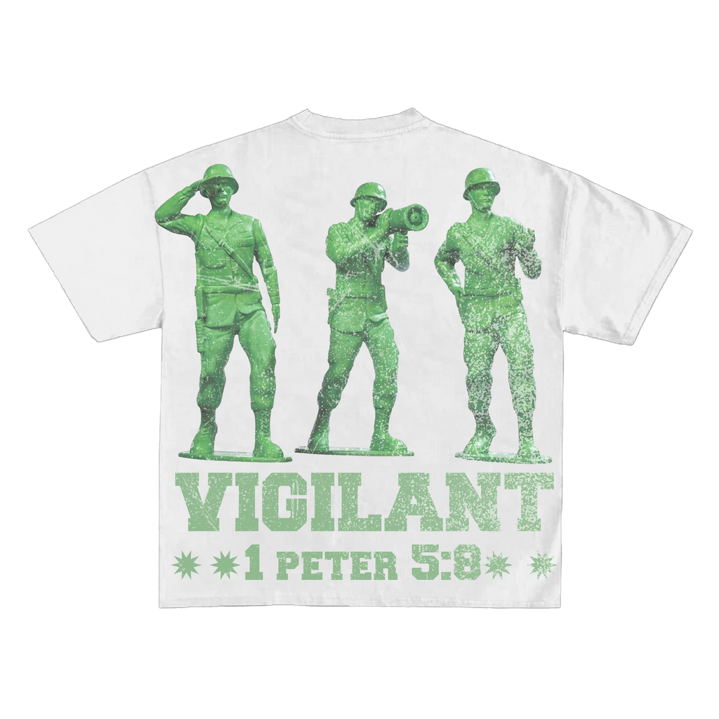 "Lookout For People" Tee (White/Green)