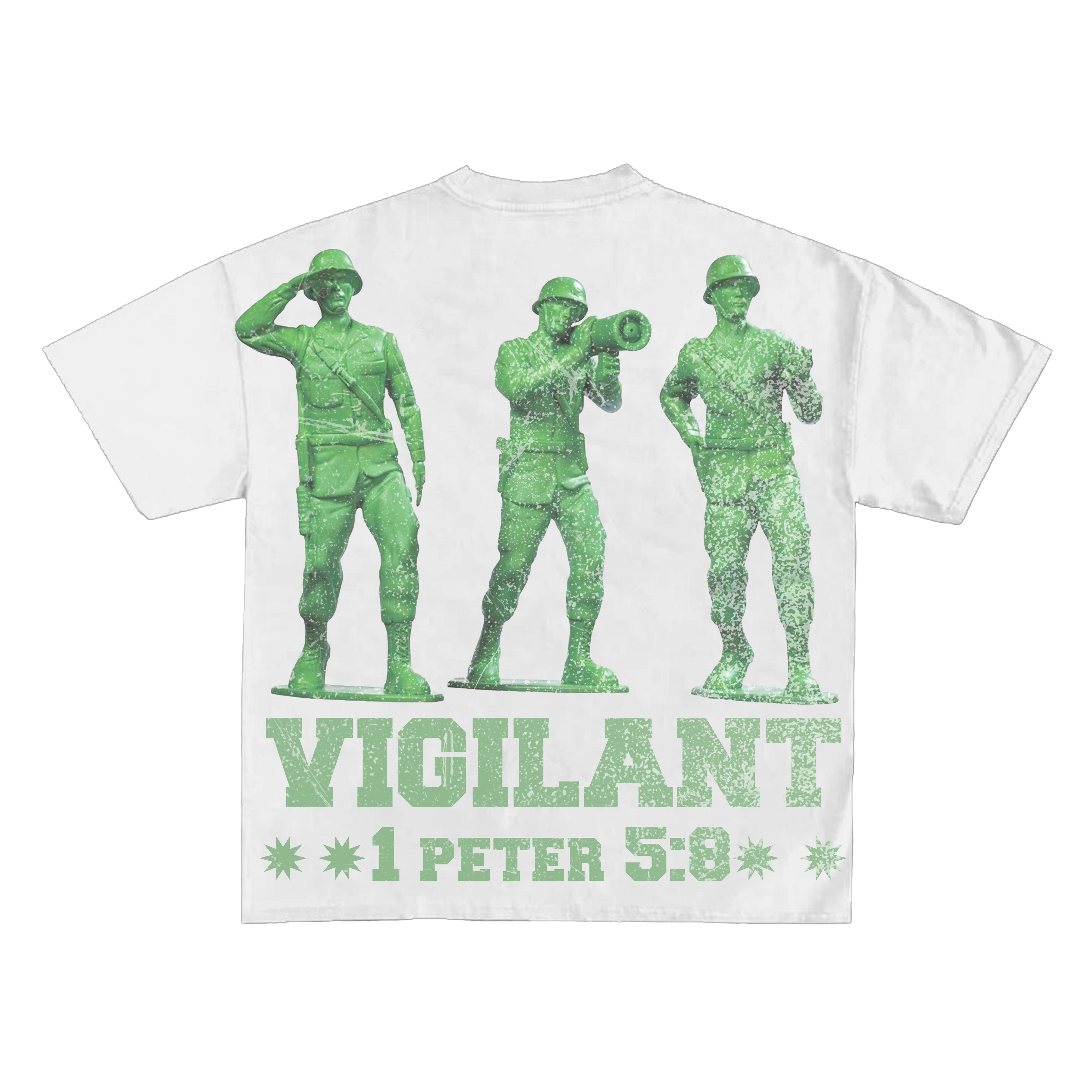 "Lookout For People" Tee (White/Green)